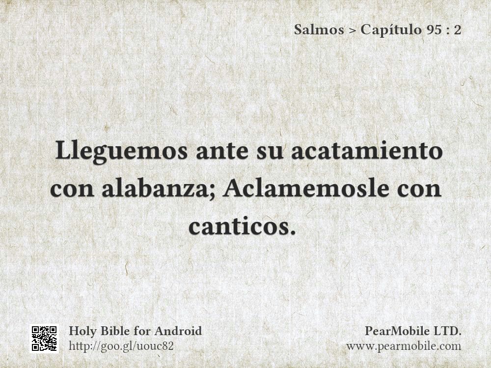 Salmos, Capítulo 95:2